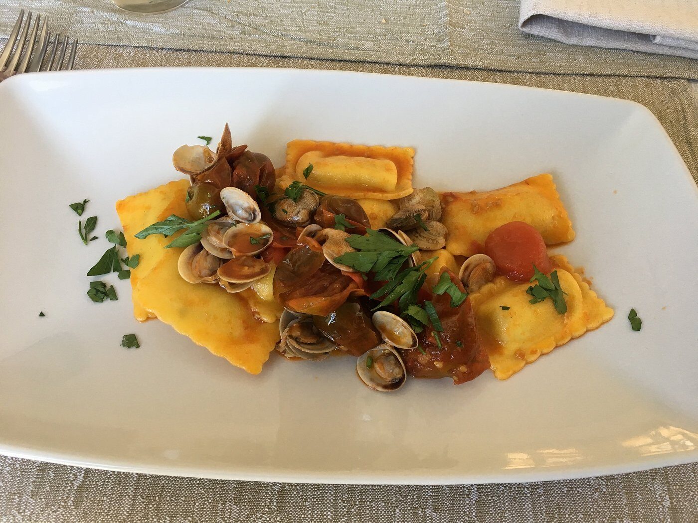 Pasta di mare fresca